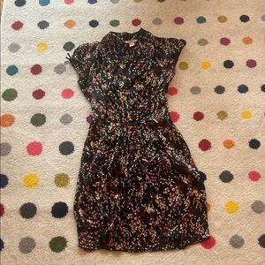 Hype Black Floral Midi Dress